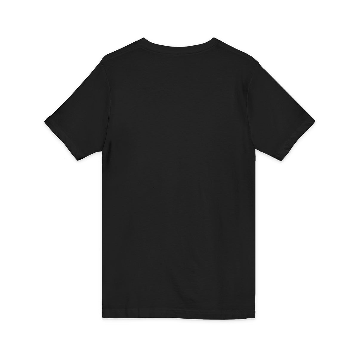 V-Neck Tee - Black/Navy - Crest Logo