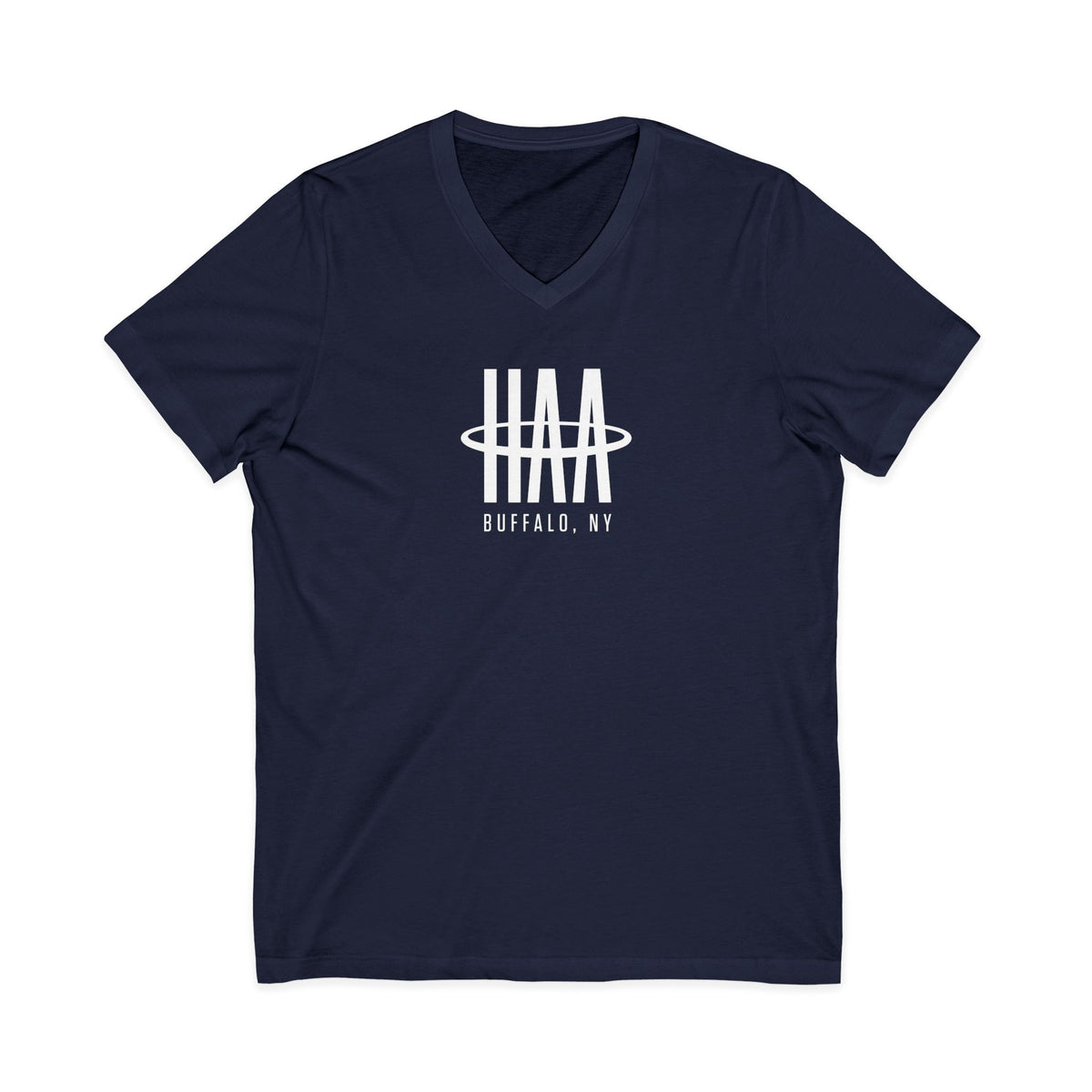 V-Neck Tee - Black/Navy - HAA Logo