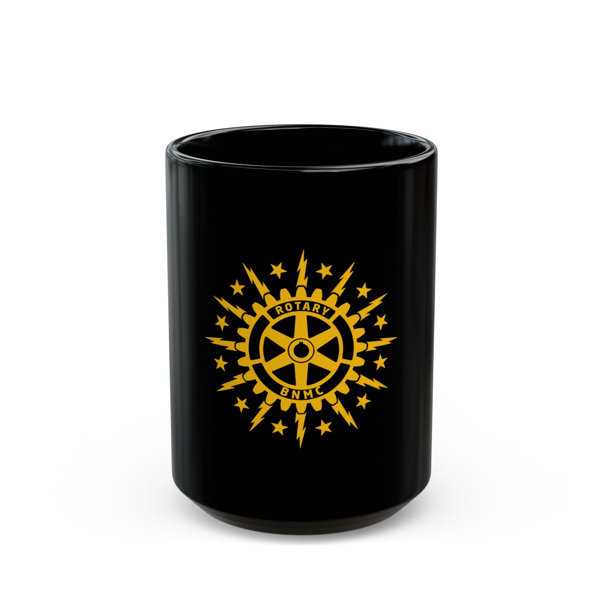 BNMC Rotary Club Black Coffee Mug — 11oz & 15oz