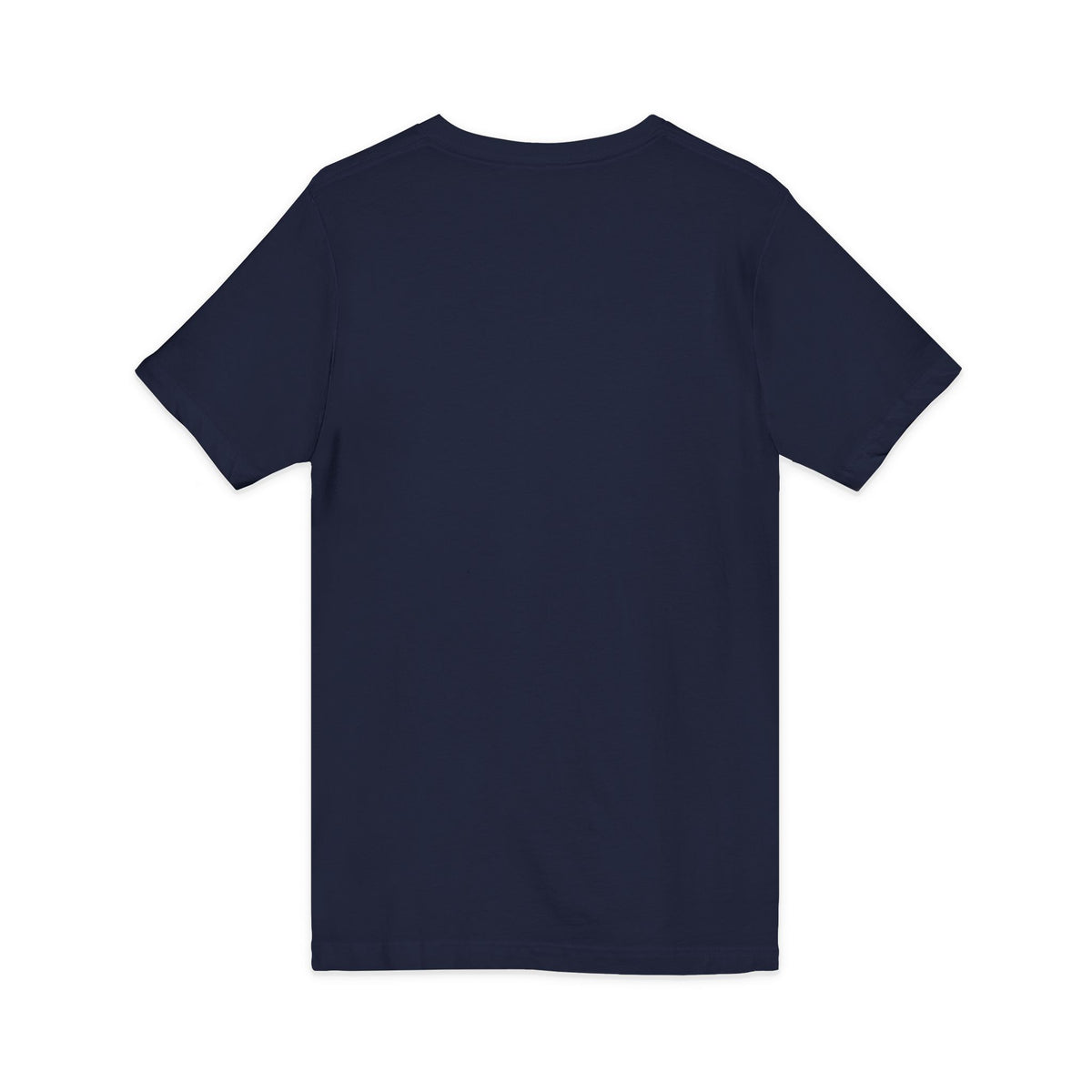 V-Neck Tee - Black/Navy - Crest Logo