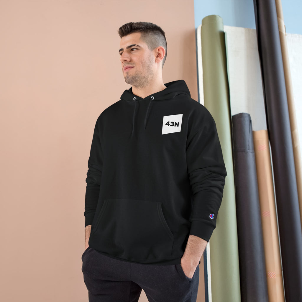 43N Hoodie — Apex Logo White