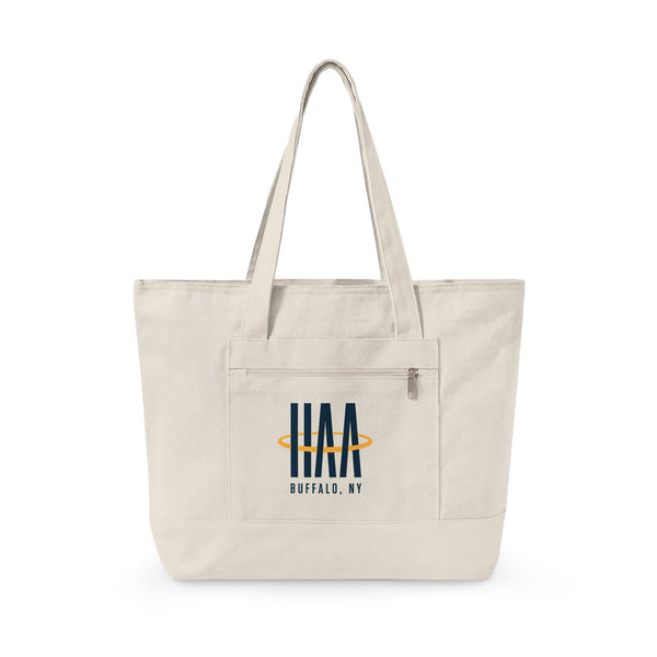 Canvas Zipper Tote with HAA Logo