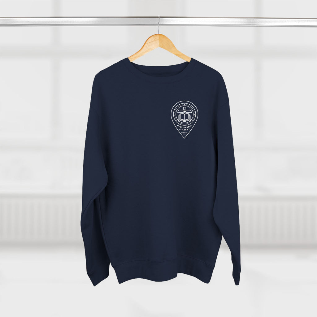 Crewneck Sweatshirt – Logo 1 White