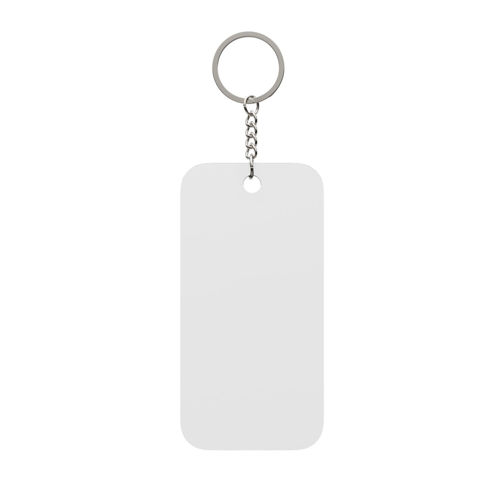 Keychain Charm — Double-Sided Personalized Bag Tag - White - Logo 2