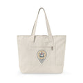 Canvas Zipper Tote with Logo 1