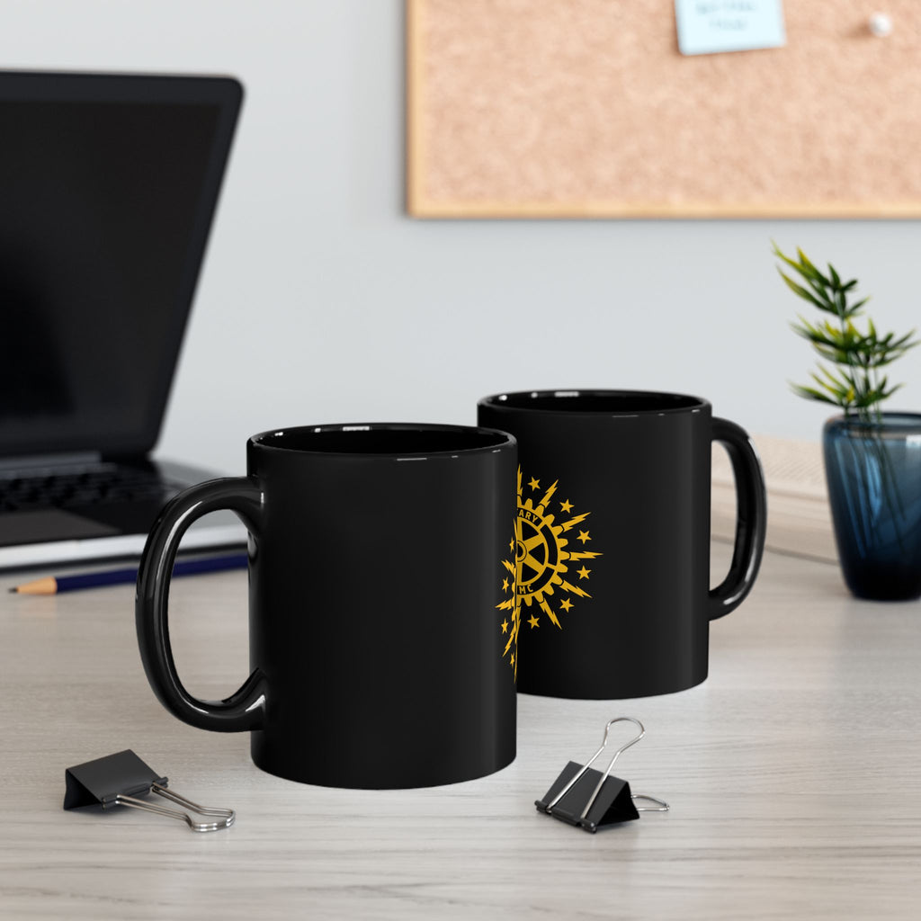 BNMC Rotary Club Black Coffee Mug — 11oz & 15oz