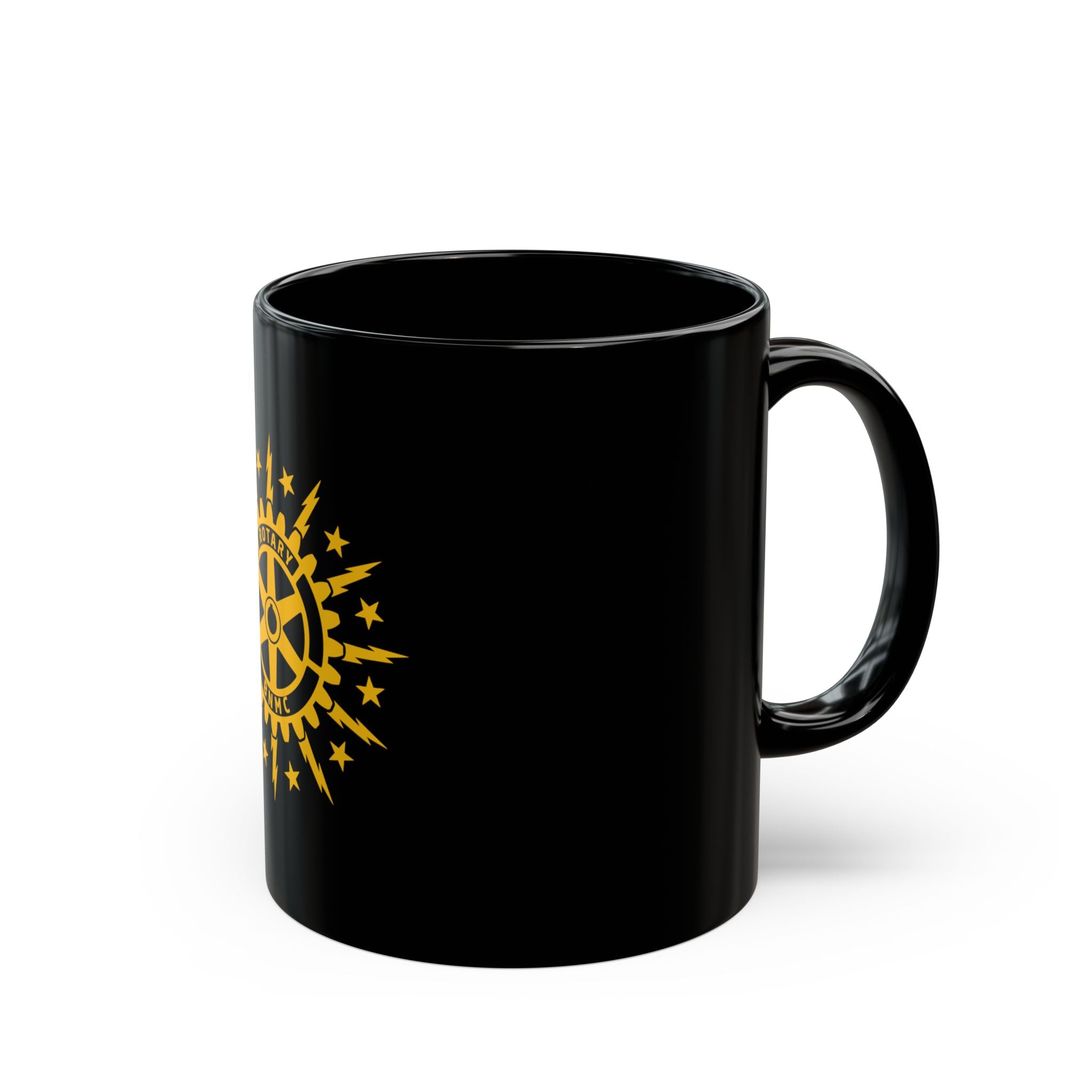 BNMC Rotary Club Black Coffee Mug — 11oz & 15oz