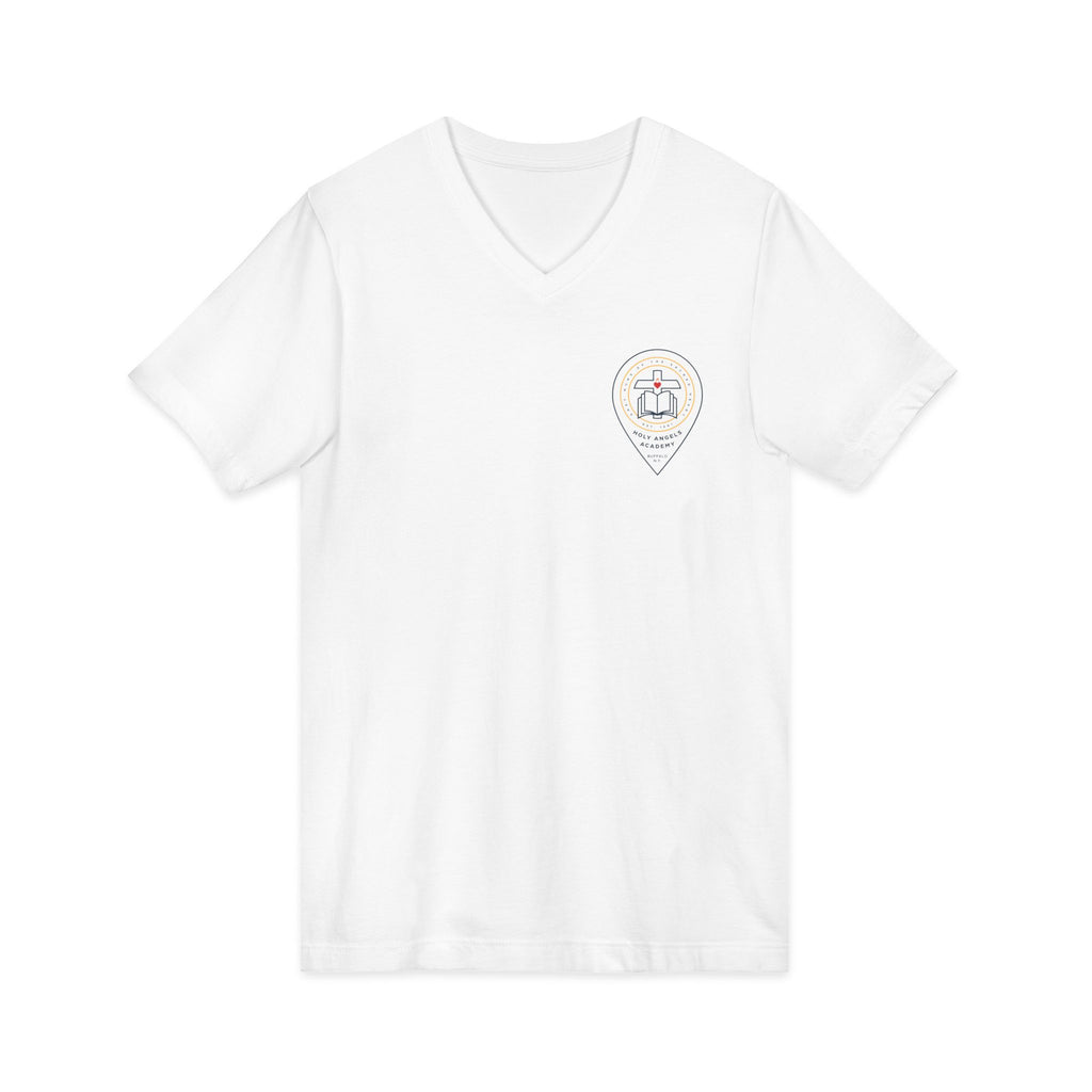 V-Neck Tee - White Logo 1