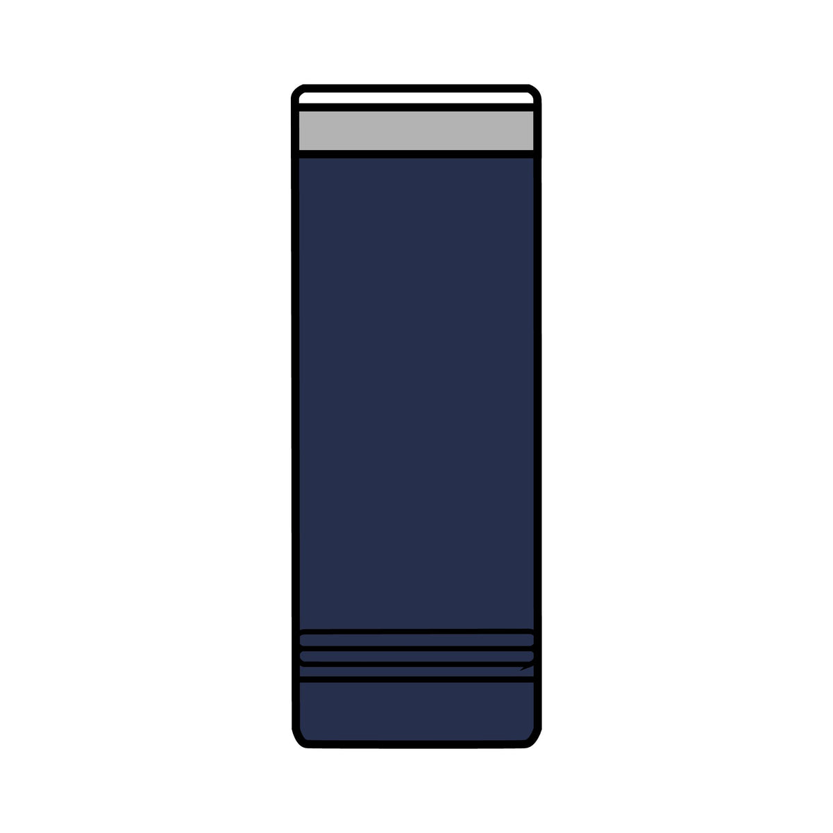 22oz Skinny Tumbler — with White Crest logo