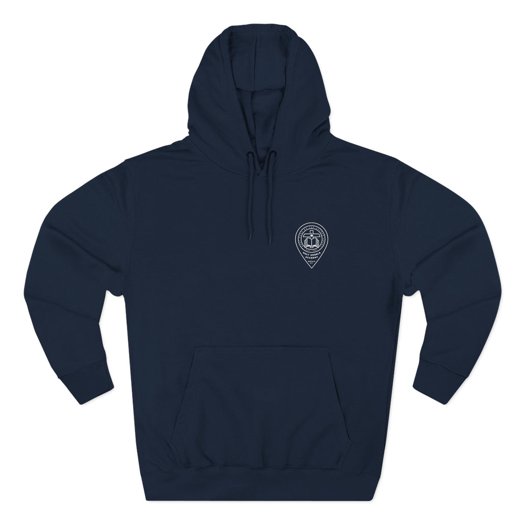 Navy Fleece Hoodie - Navy - Embroidered HAA White Logo
