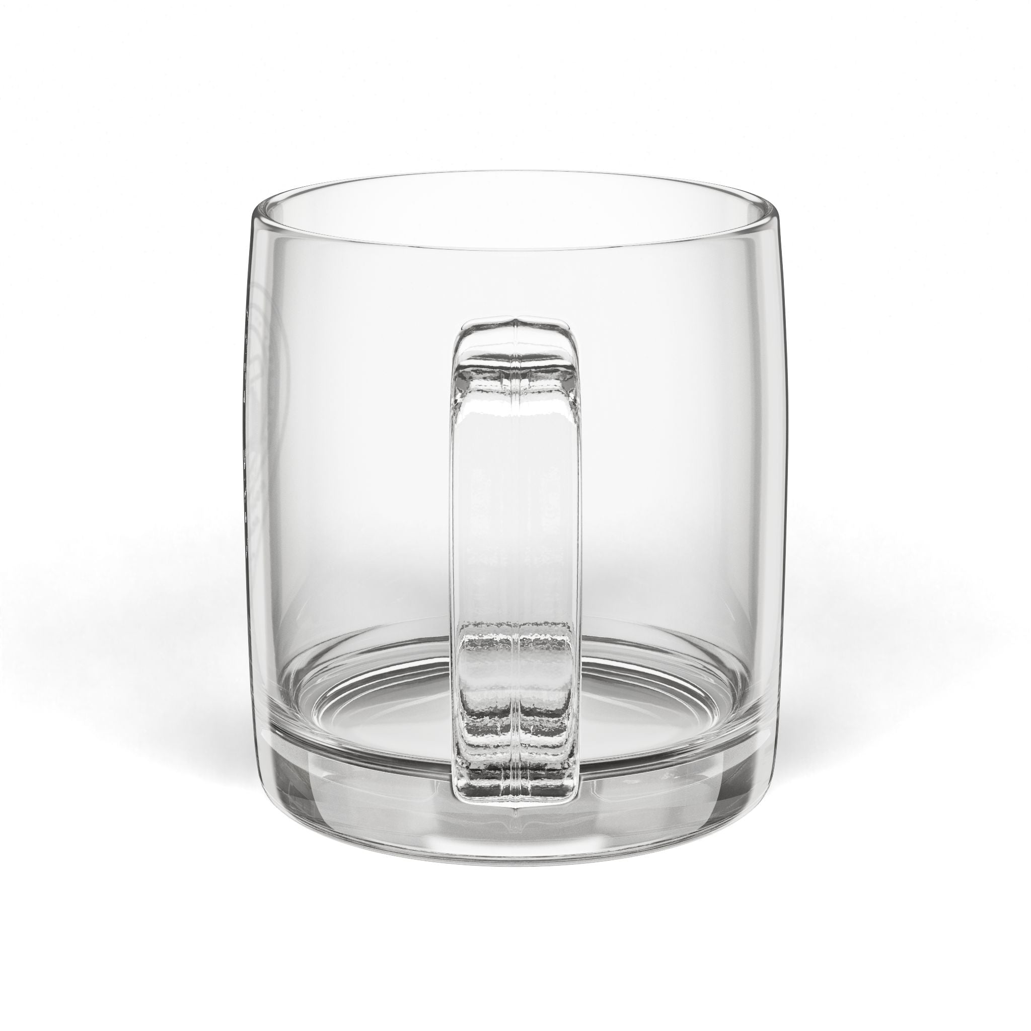 Engraved 12.25oz Glass Coffee Mug — Clear Personalized Tea & Coffee Cup
