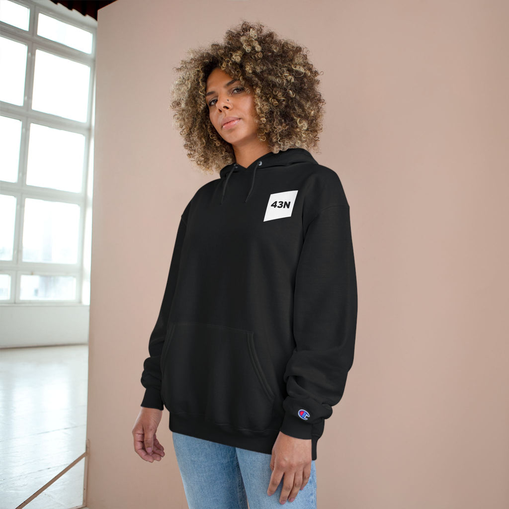 43N Hoodie — Apex Logo White