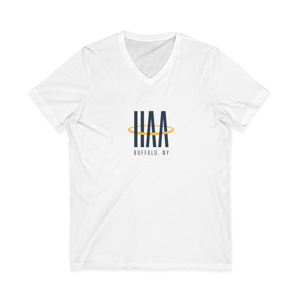 V-Neck Tee - White Logo 2