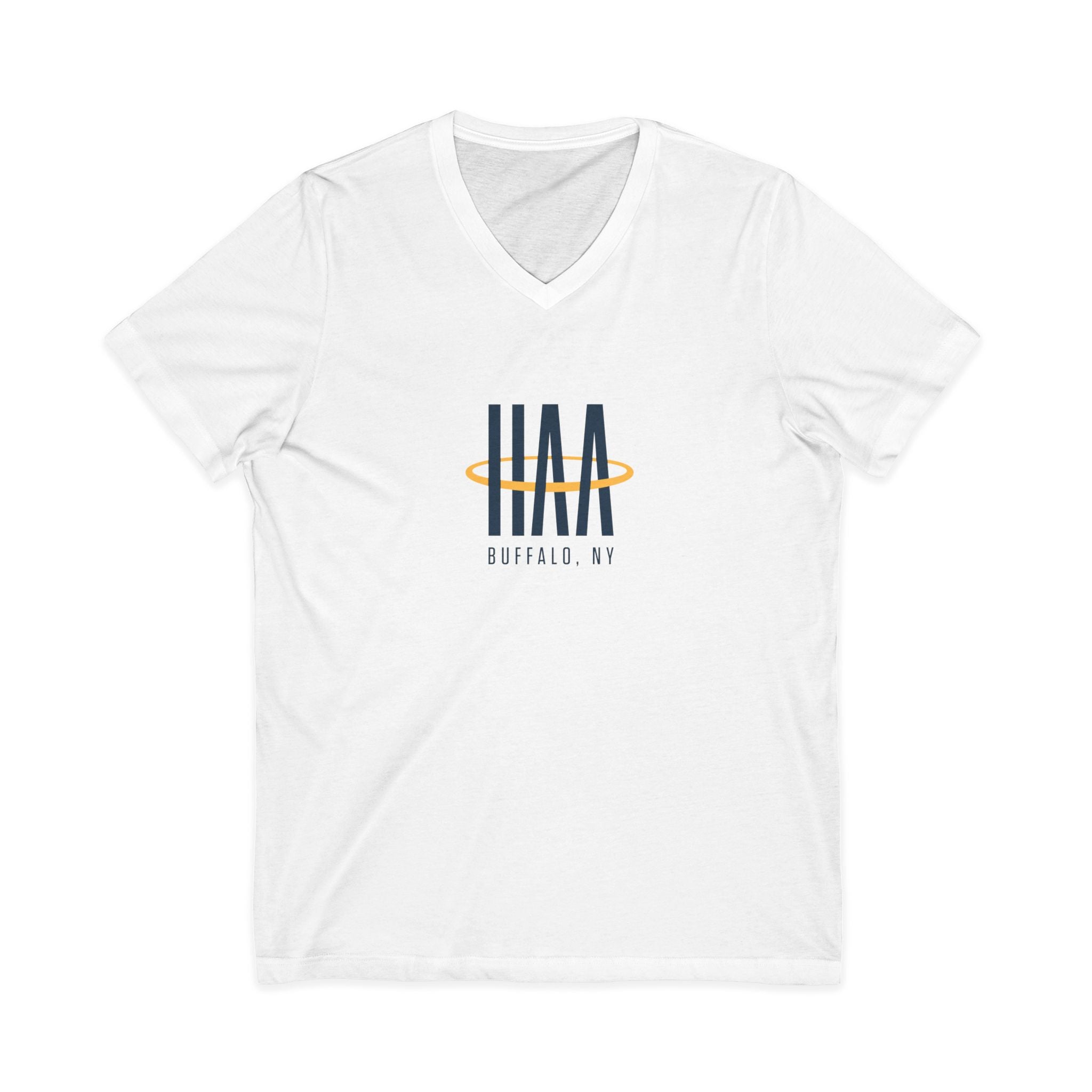 V-Neck Tee - White Logo 2
