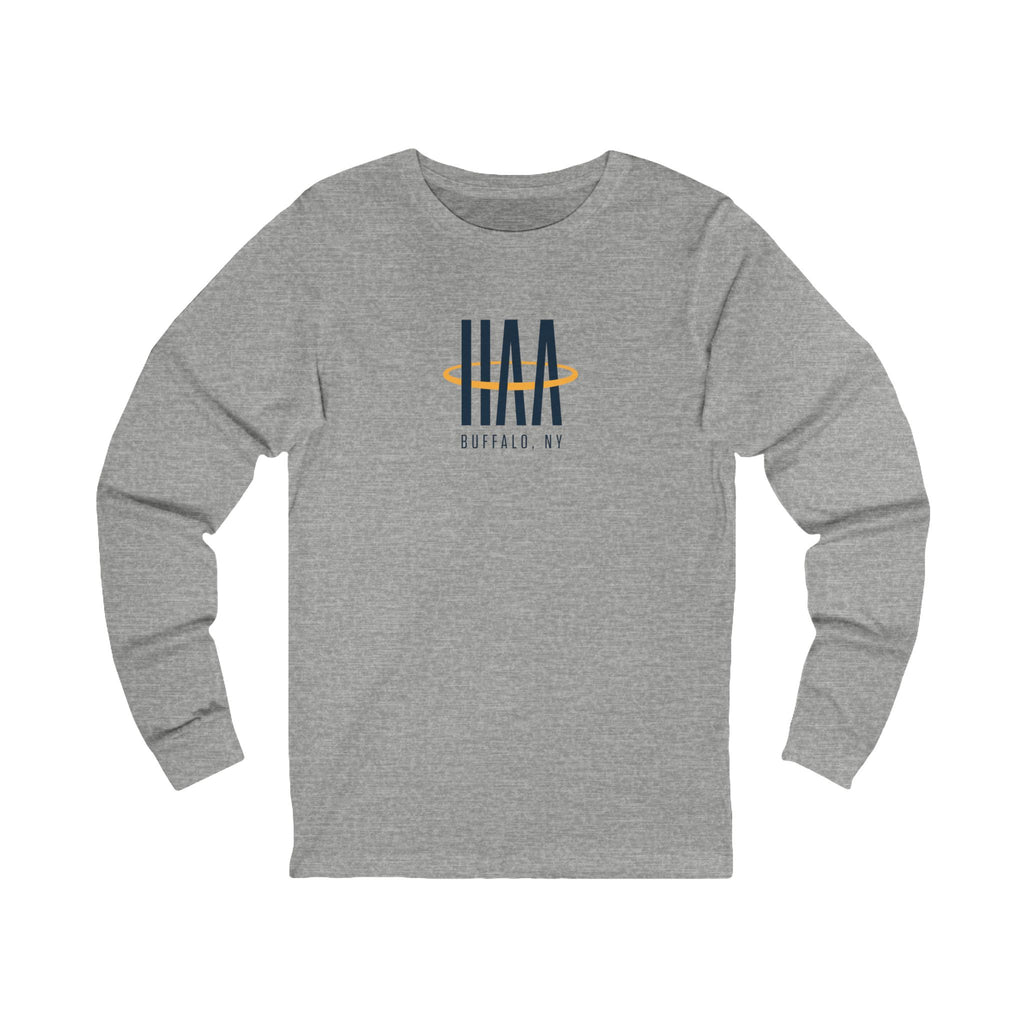 Long Sleeve Tee - Heather Grey - HAA Logo
