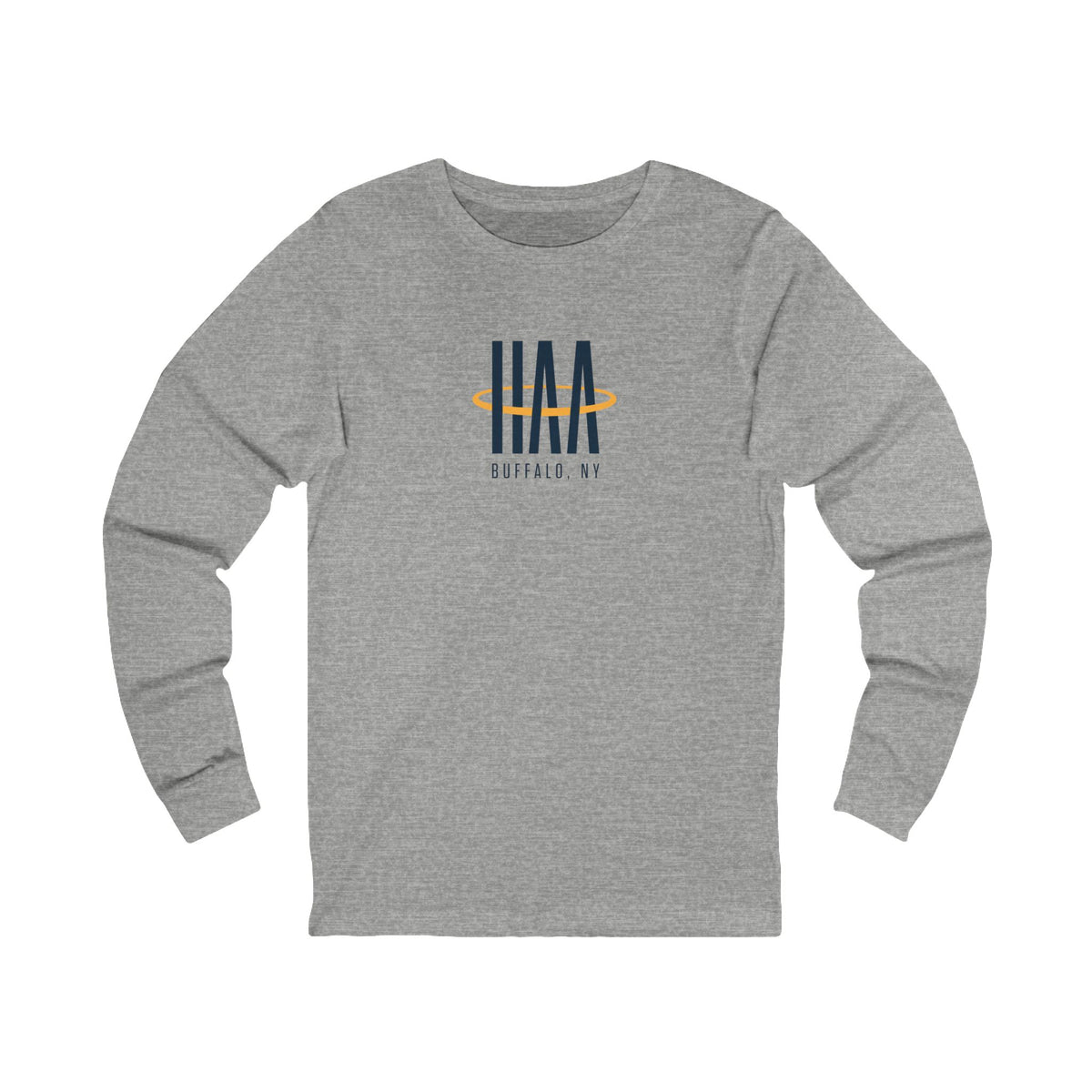 Long Sleeve Tee - Heather Grey - HAA Logo