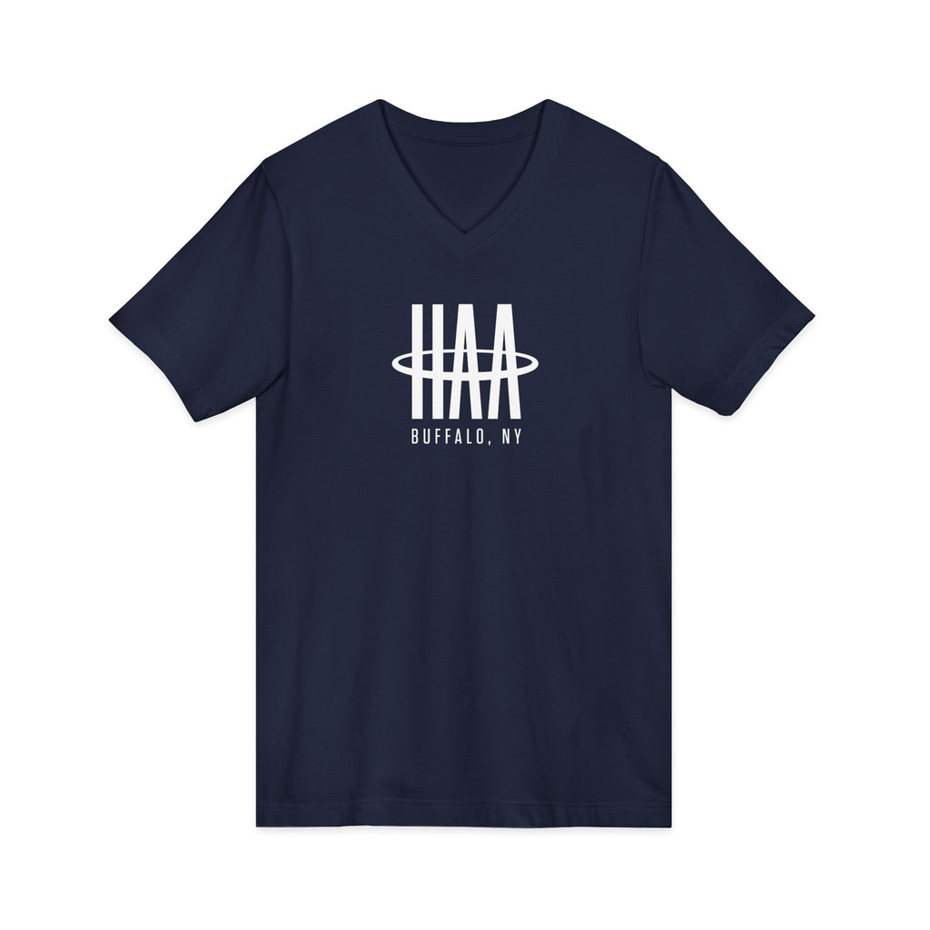 V-Neck Tee - Black/Navy - HAA Logo