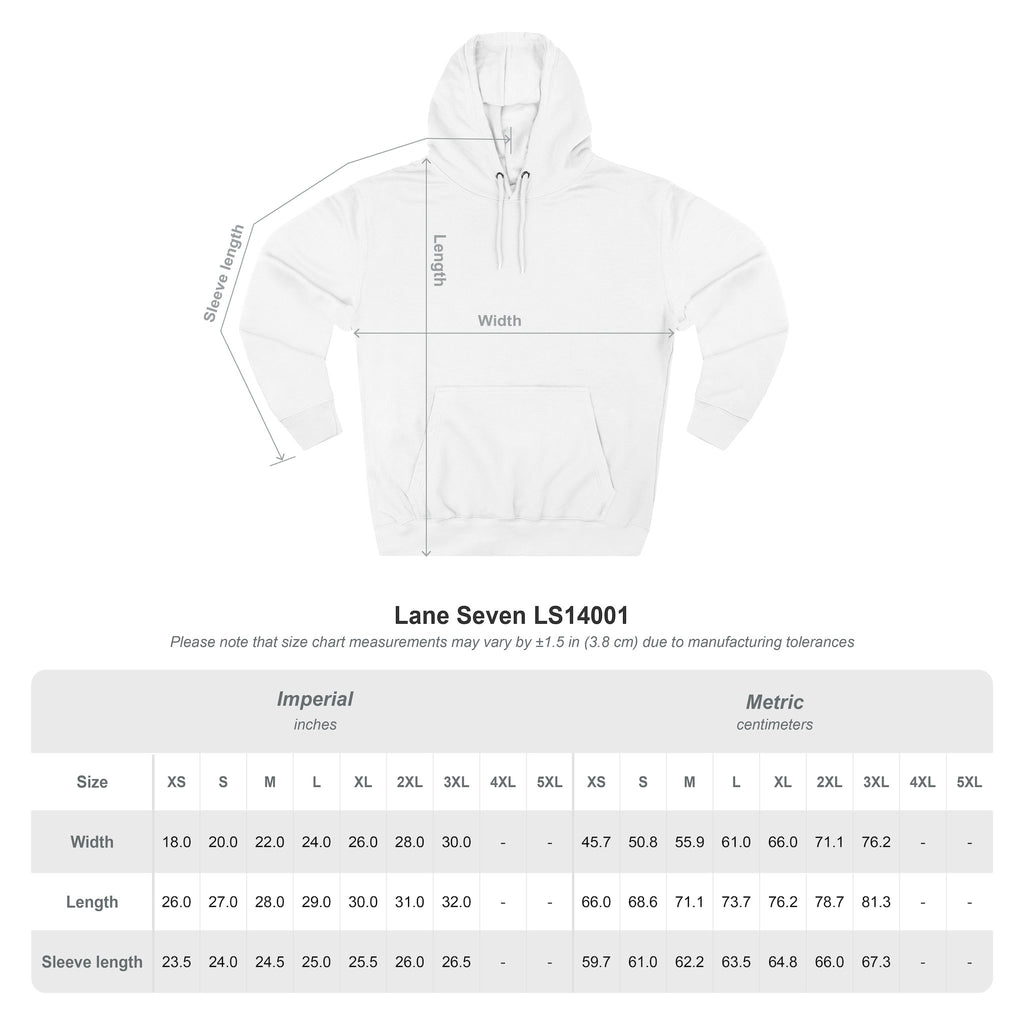 Fleece Hoodie - White/Grey - Embroidered Logo 1