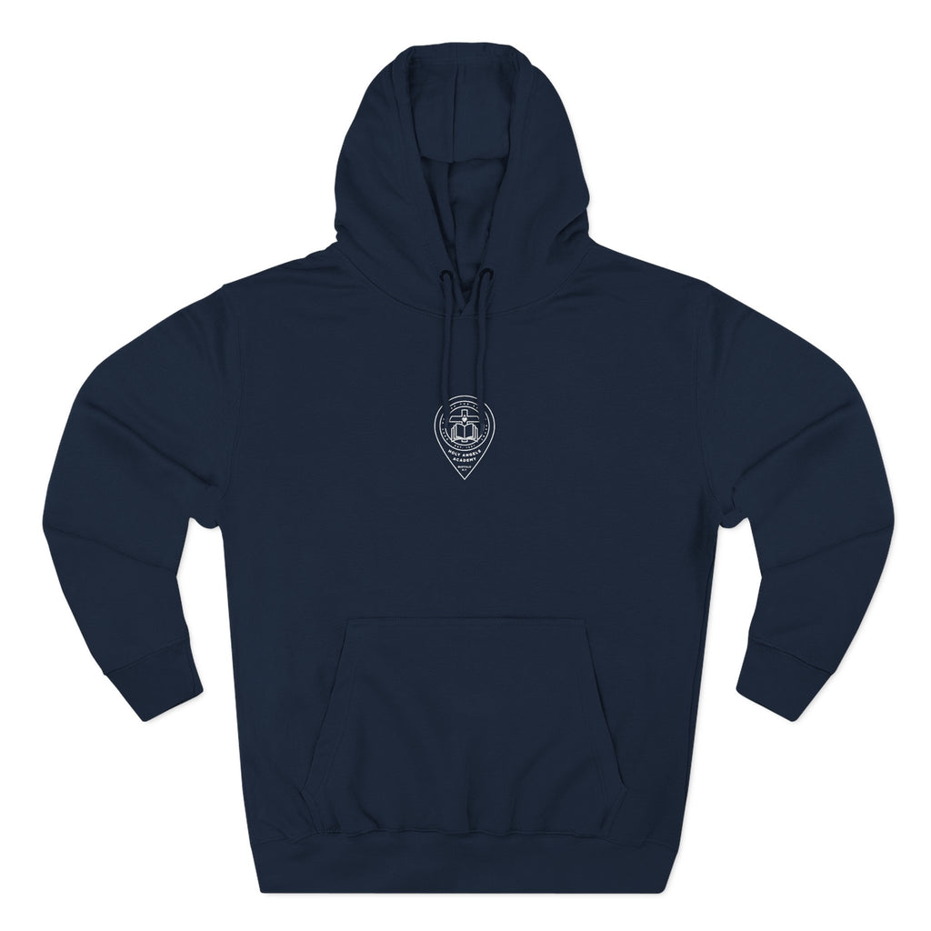 Fleece Hoodie - Navy - Embroidered Logo
