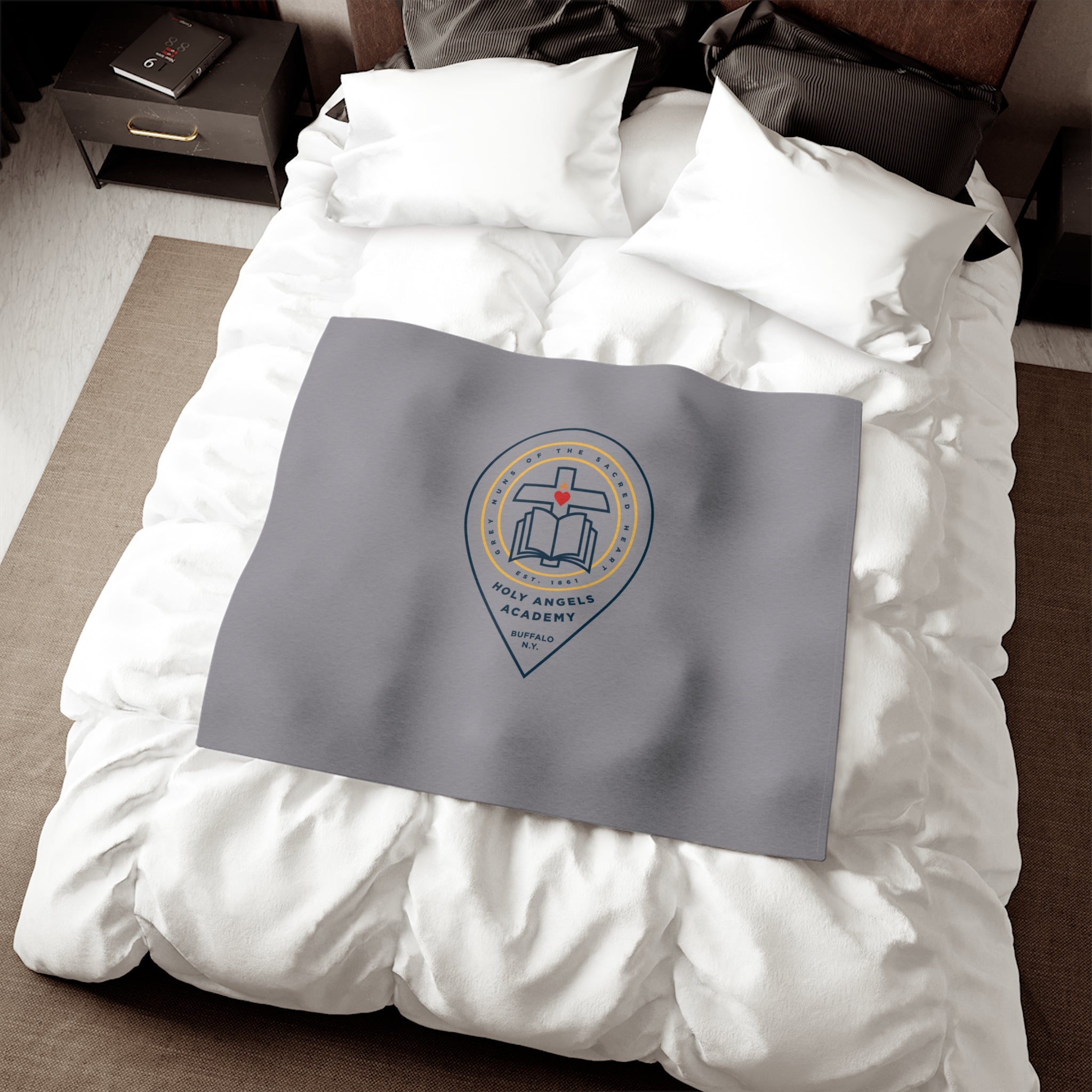 Holy Angels Academy Emblem Blanket