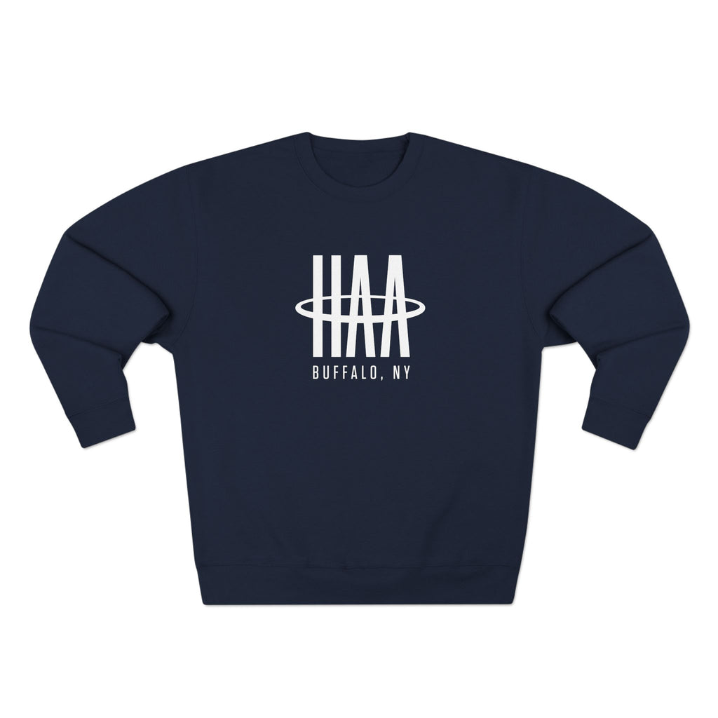Crewneck Sweatshirt – Logo 2 White