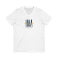 V-Neck Tee - White - HAA Logo