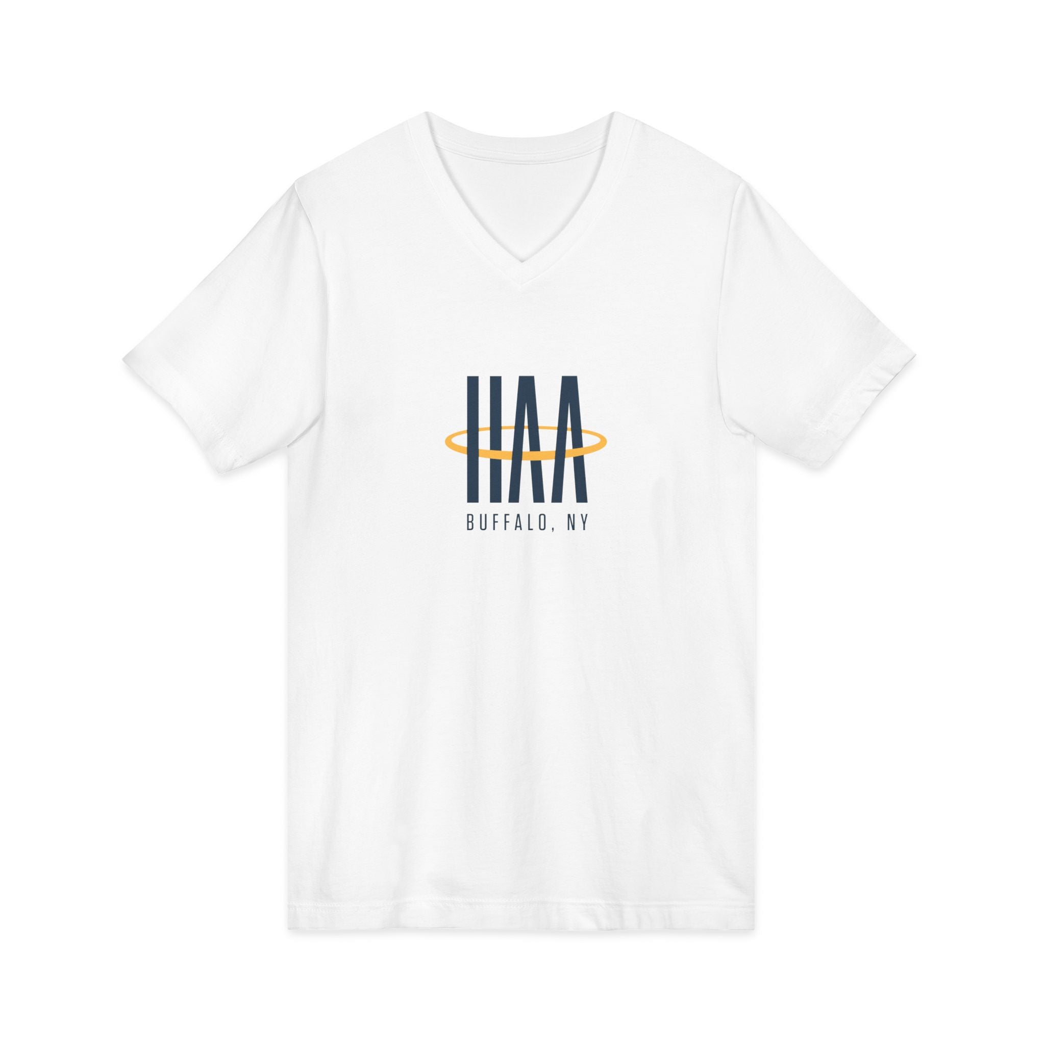 V-Neck Tee - White Logo 2