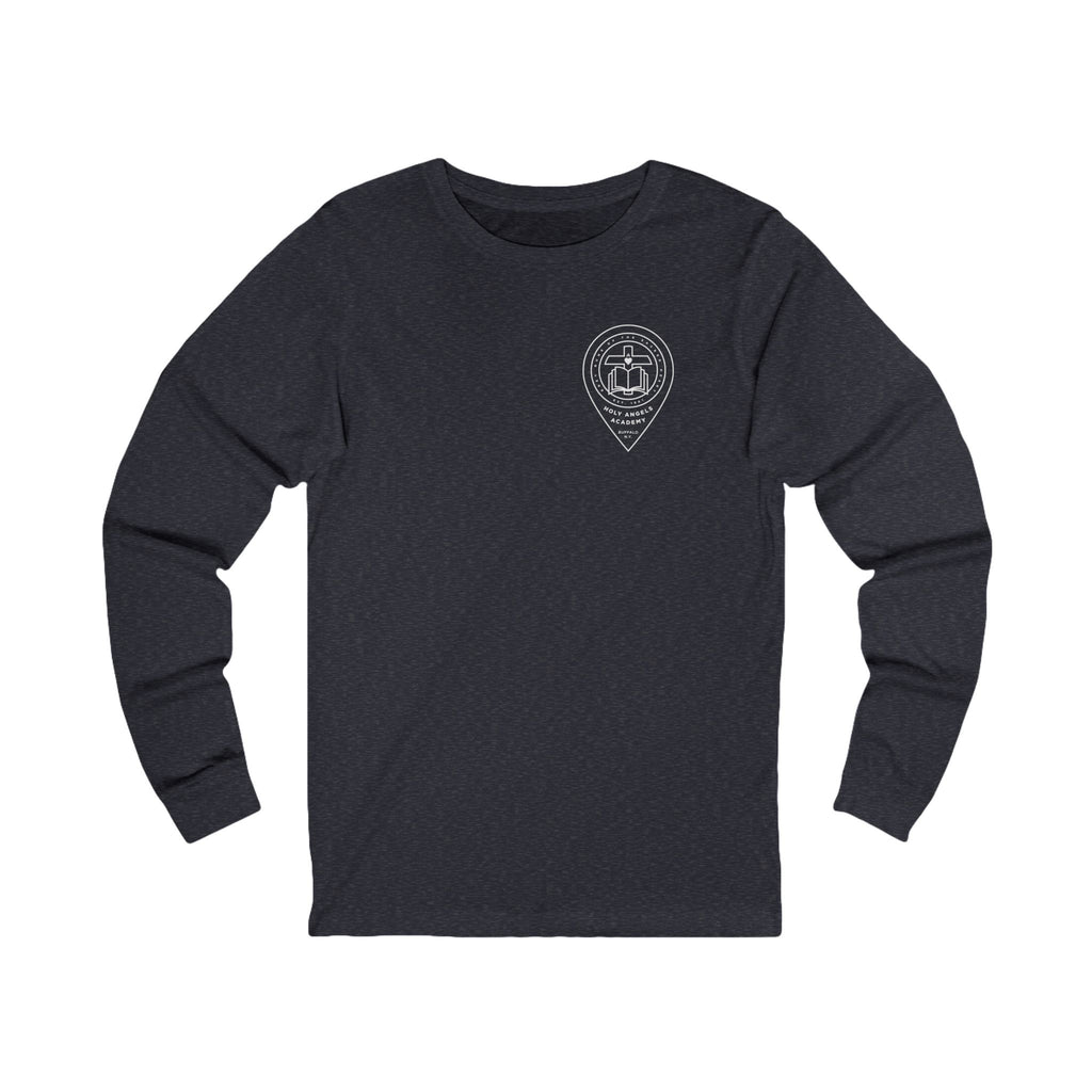 Long Sleeve Tee — Logo 1 White