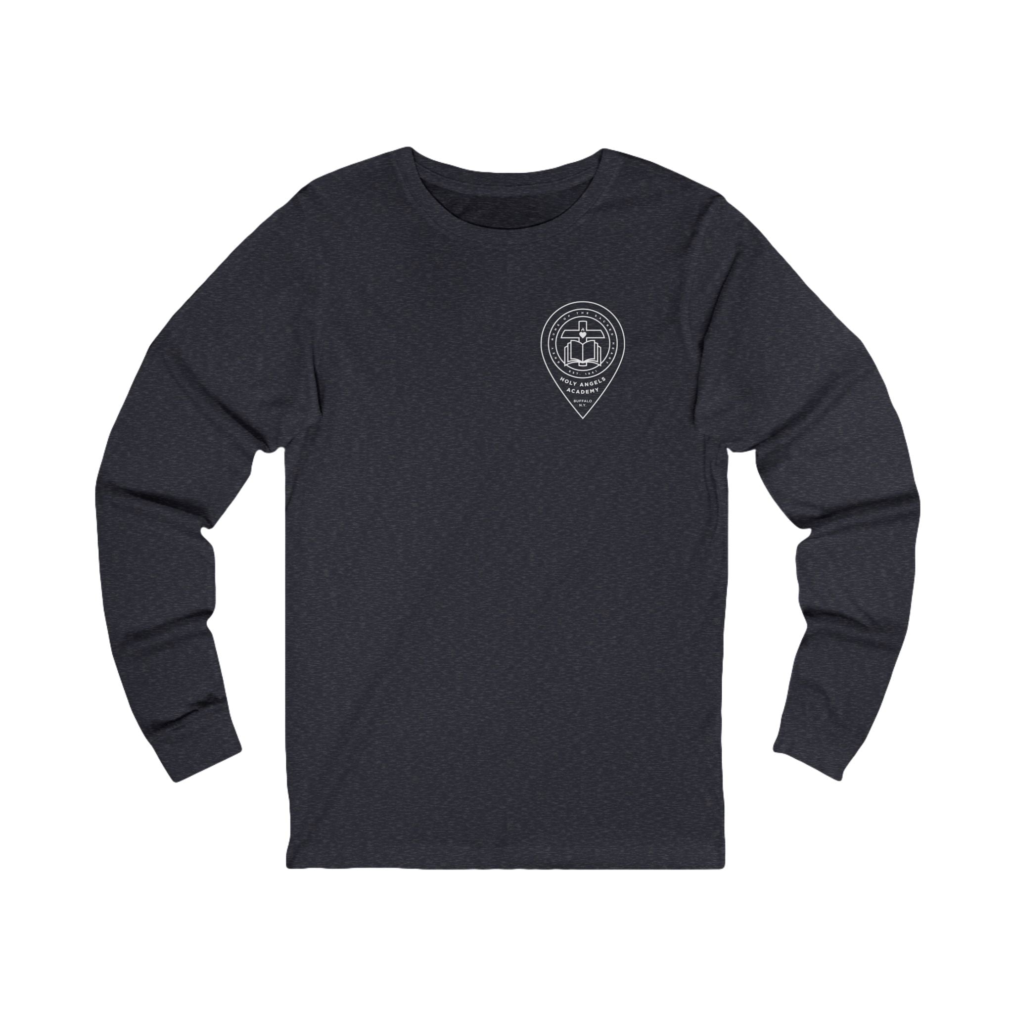Long Sleeve Tee — Logo 1 White
