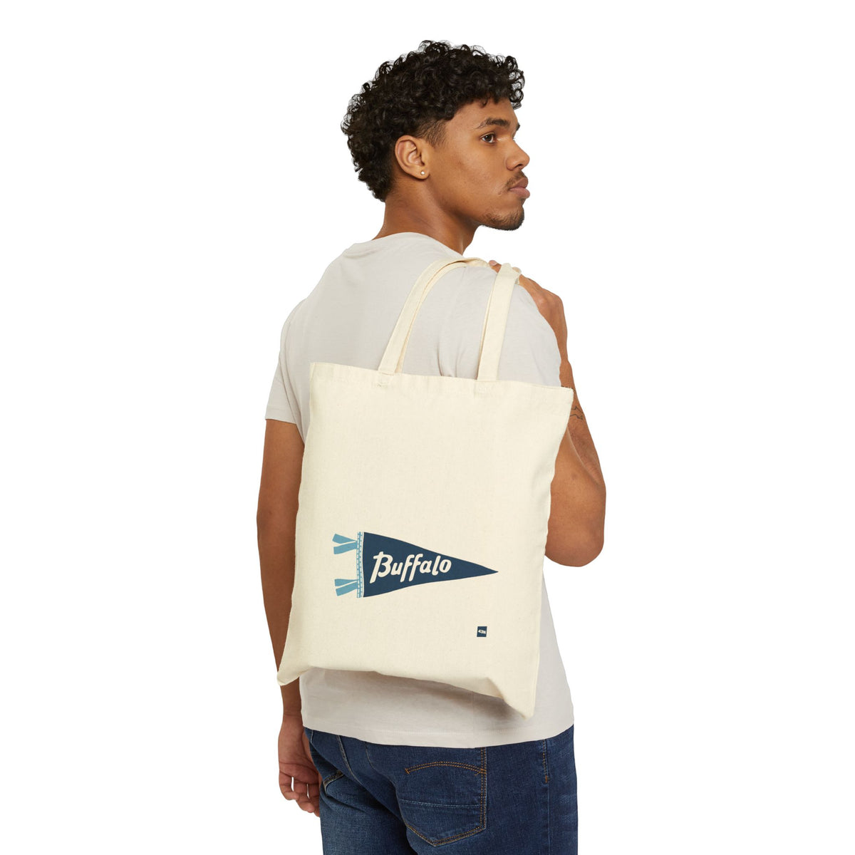 43N Cotton Canvas Tote Bag — Buffalo Pennant