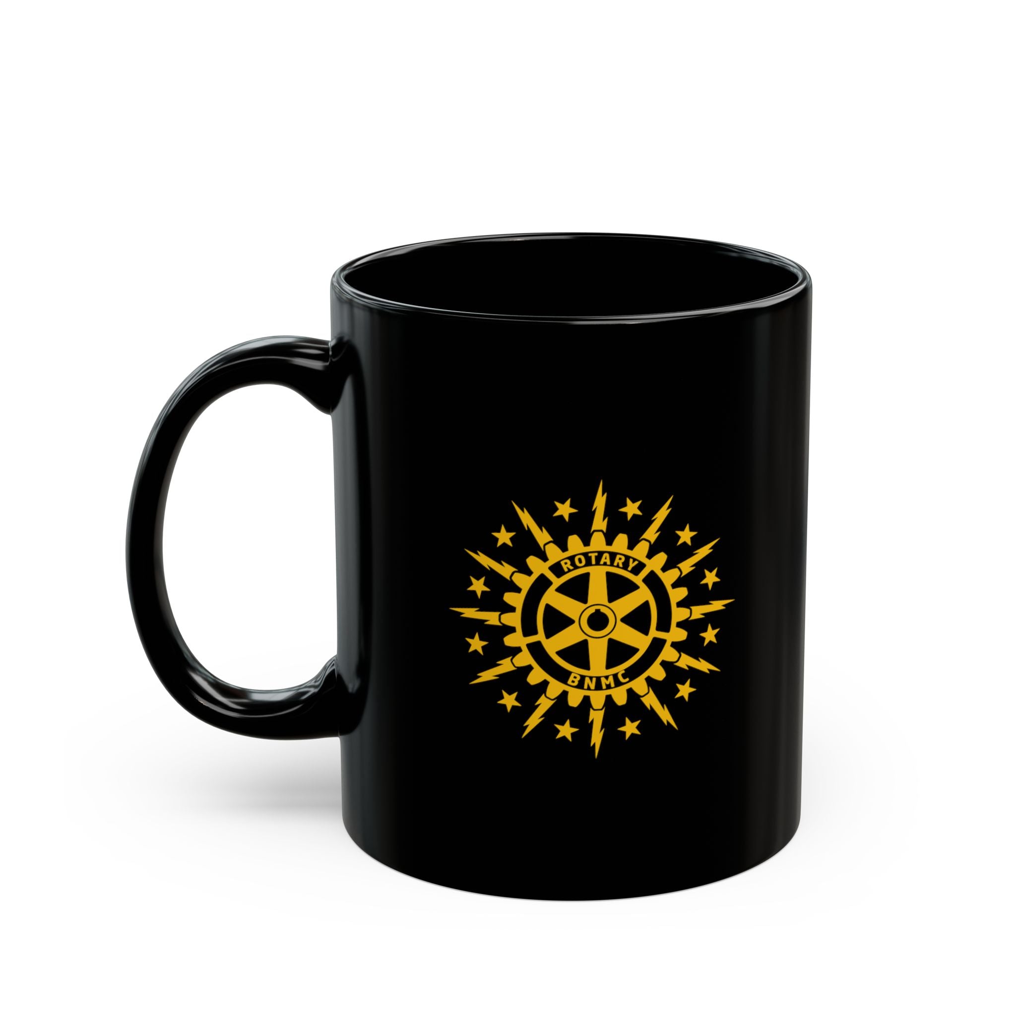 BNMC Rotary Club Black Coffee Mug — 11oz & 15oz
