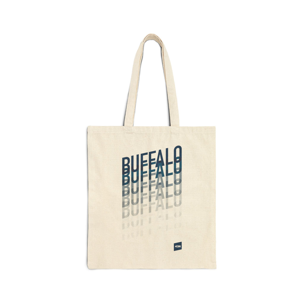 43N Cotton Canvas Tote Bag — Buffalo Repeating