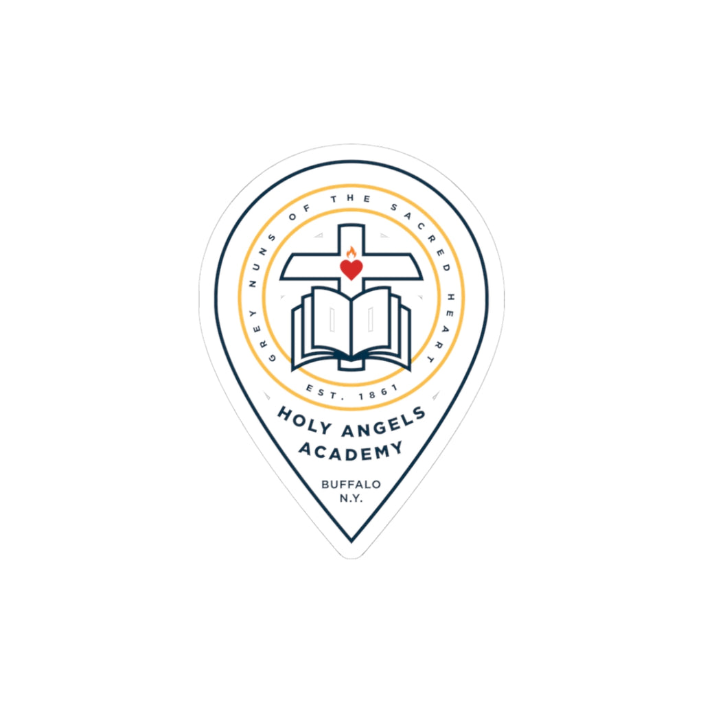 Holy Angels Academy Kiss-Cut Sticker — White