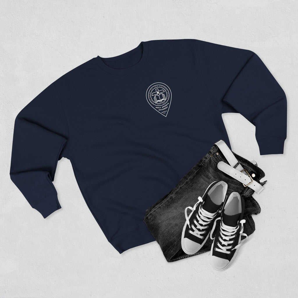 Crewneck Sweatshirt – Logo 1 White