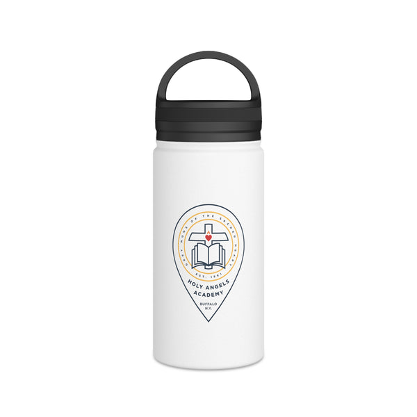 Holy Angels Academy Stainless Steel Water Bottle with Handle Lid - Crest logo