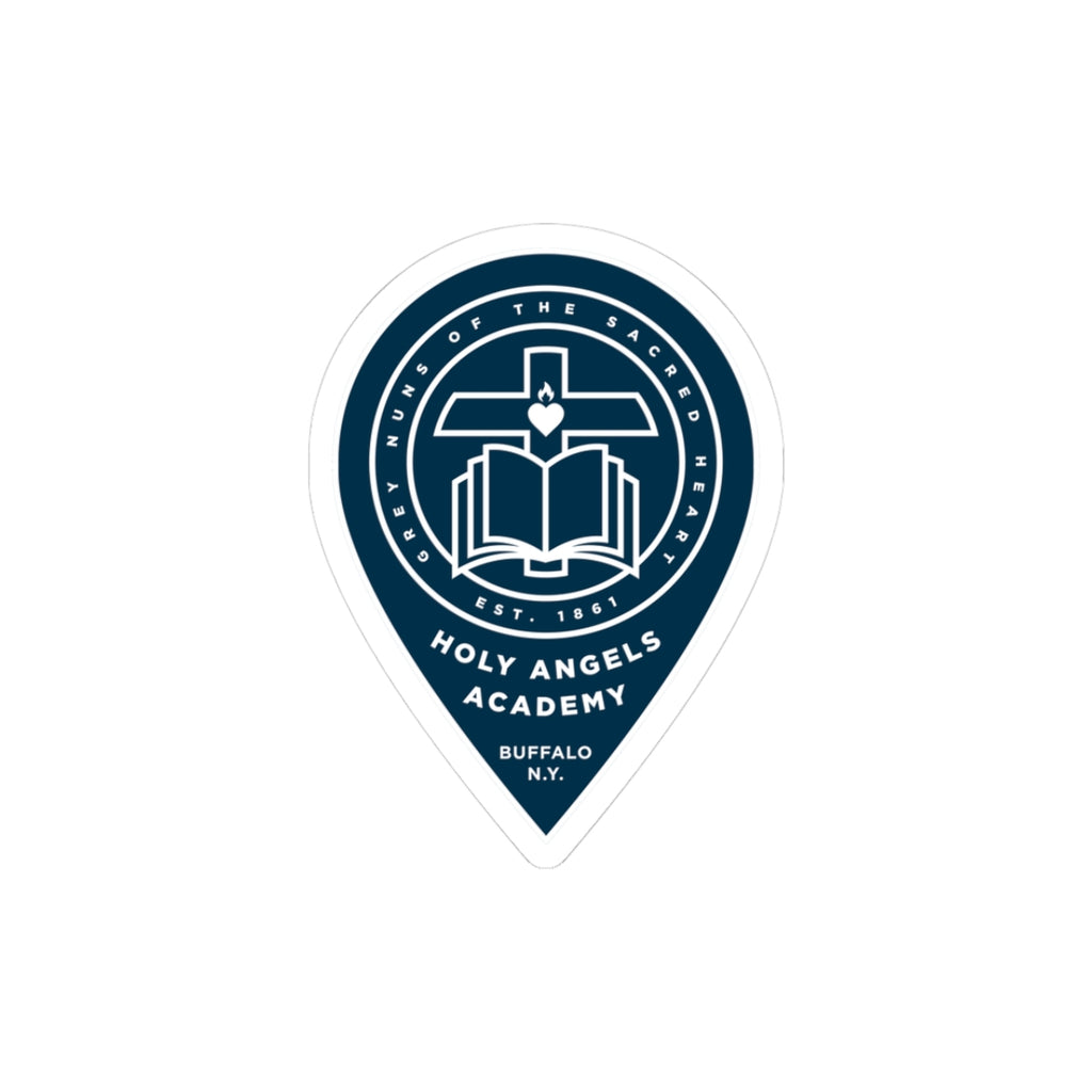Holy Angels Academy Kiss-Cut Sticker — Navy