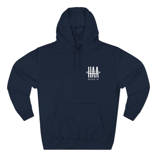 Fleece Hoodie - Navy - Embroidered HAA Logo