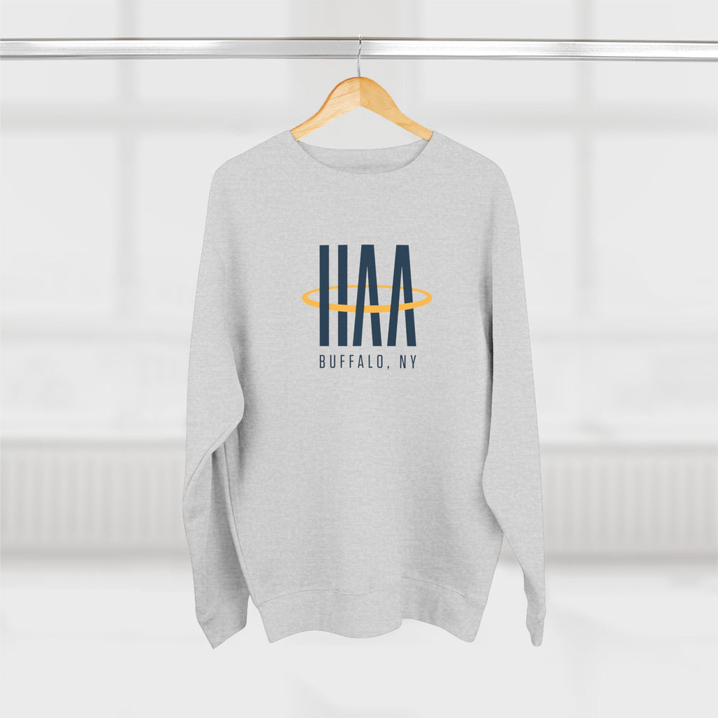 Crewneck Sweatshirt - Heather Grey - HAA Logo