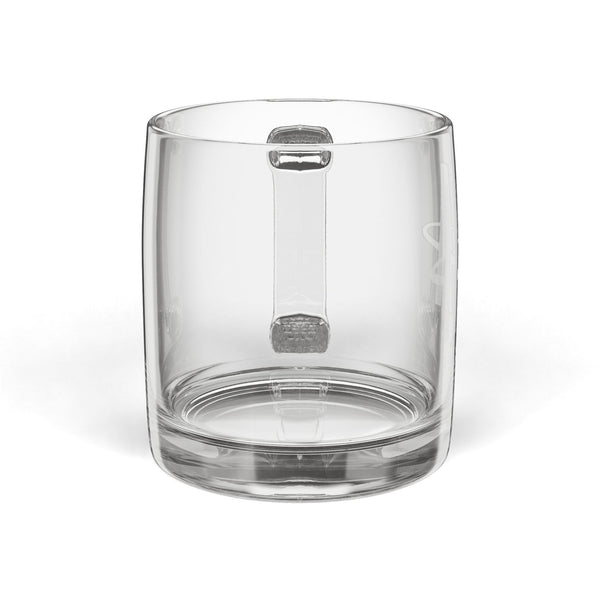 Engraved 12.25oz Glass Coffee Mug —  HAA Logo