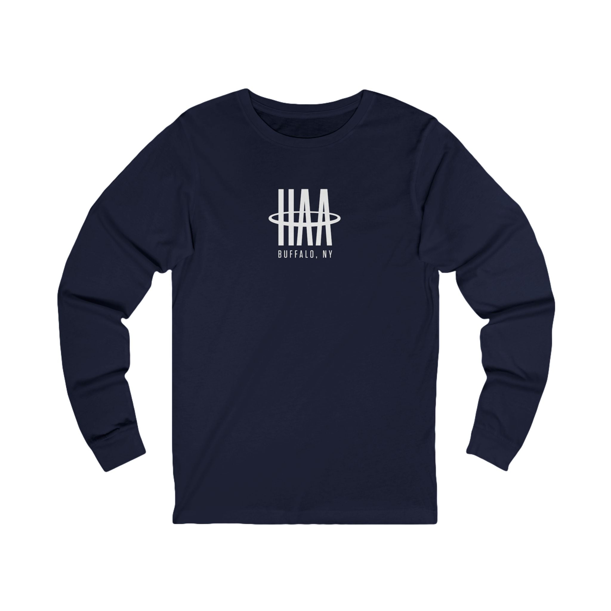 Long Sleeve Tee — Logo 2 White