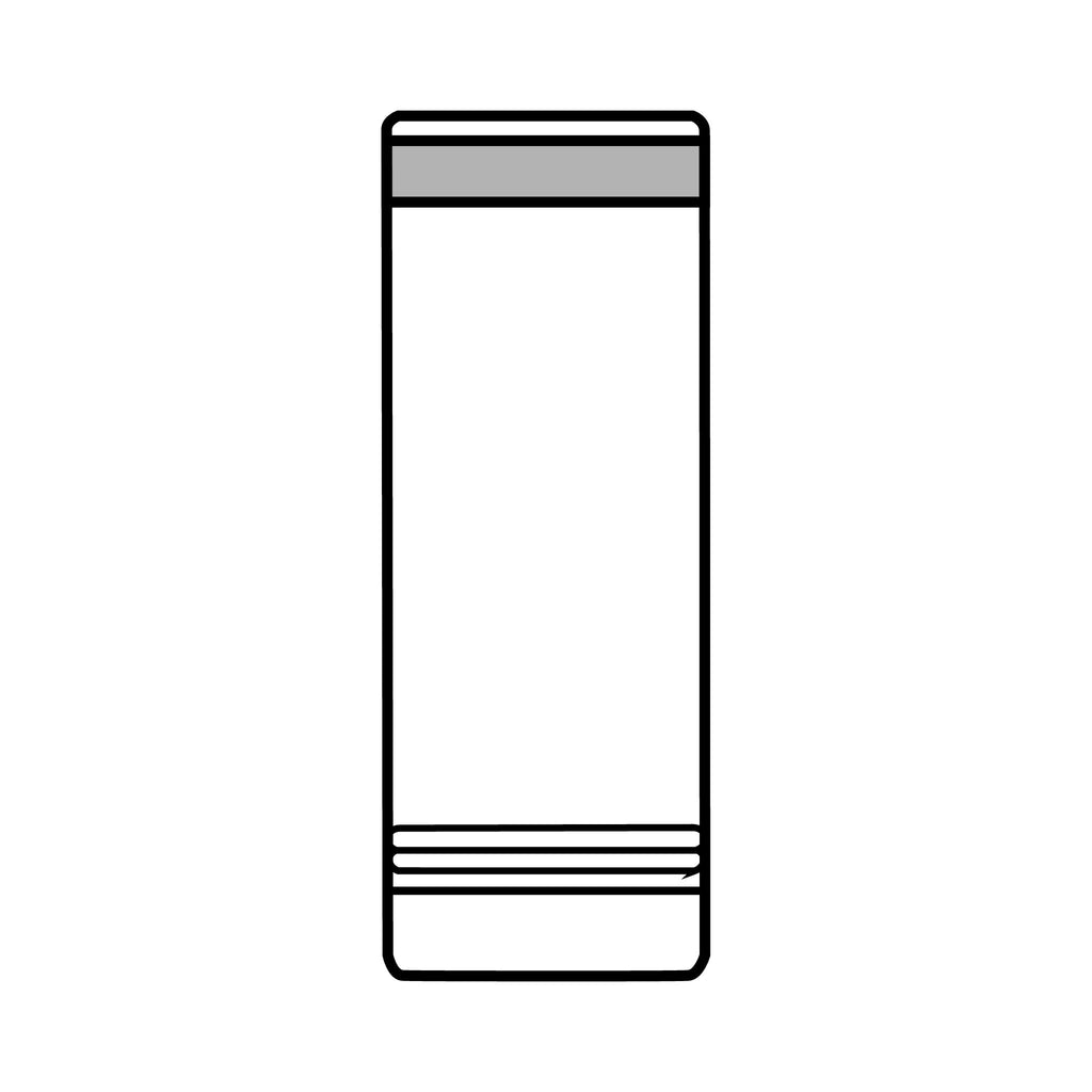 22oz Skinny Tumbler — White with Crest logo