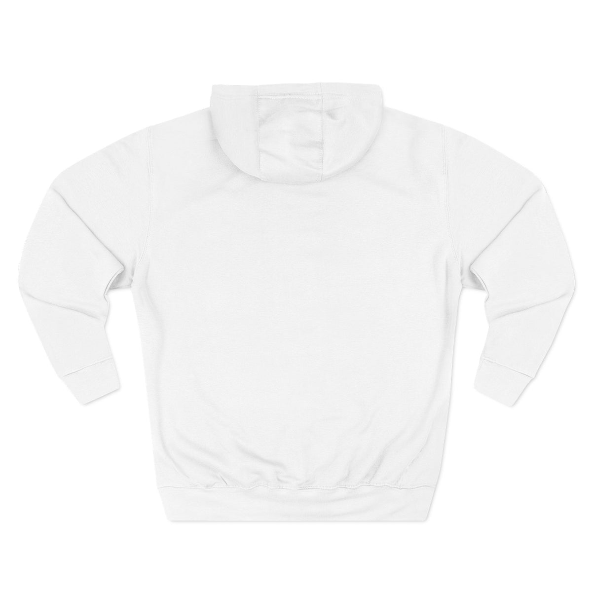 Fleece Hoodie - White/Grey - Embroidered HAA Logo