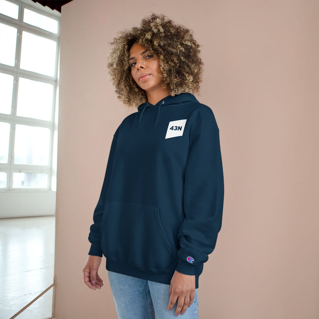 43N Hoodie — Apex Logo White