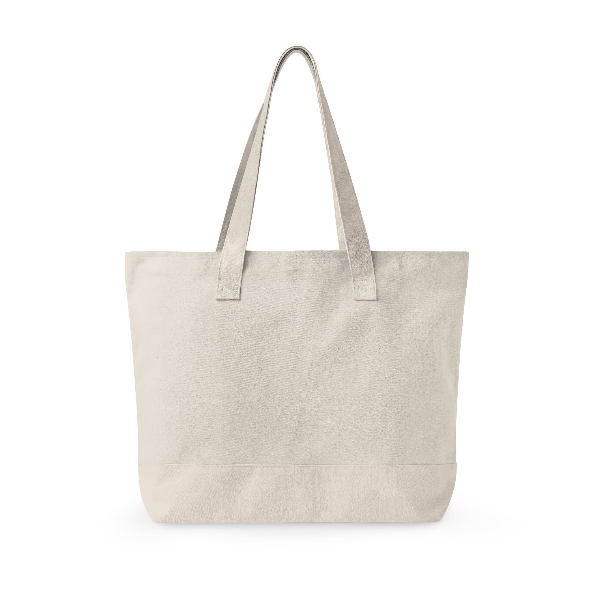 Canvas Zipper Tote with Logo 1