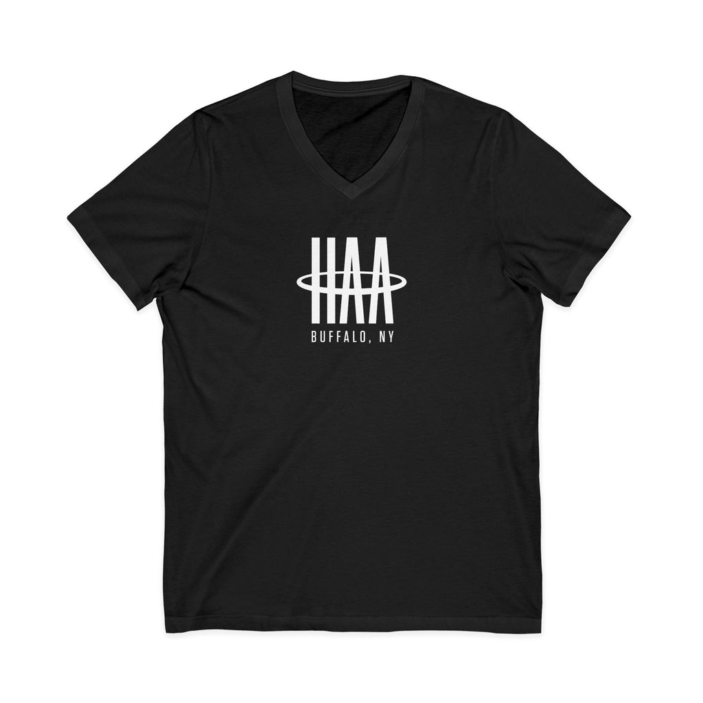 V-Neck Tee - Black/Navy - HAA Logo