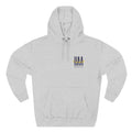 Fleece Hoodie - White/Grey - Embroidered HAA Logo