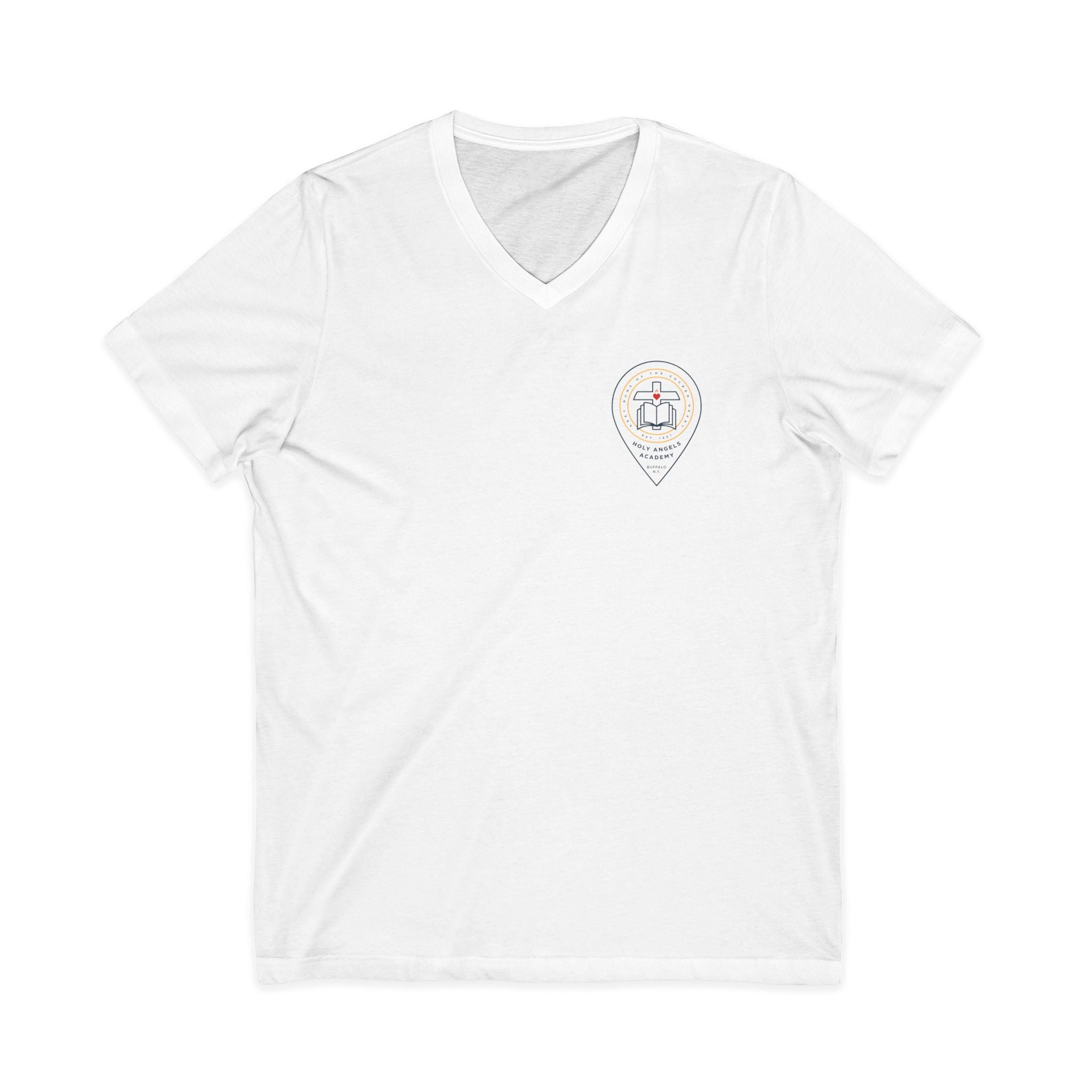 V-Neck Tee - White Logo 1