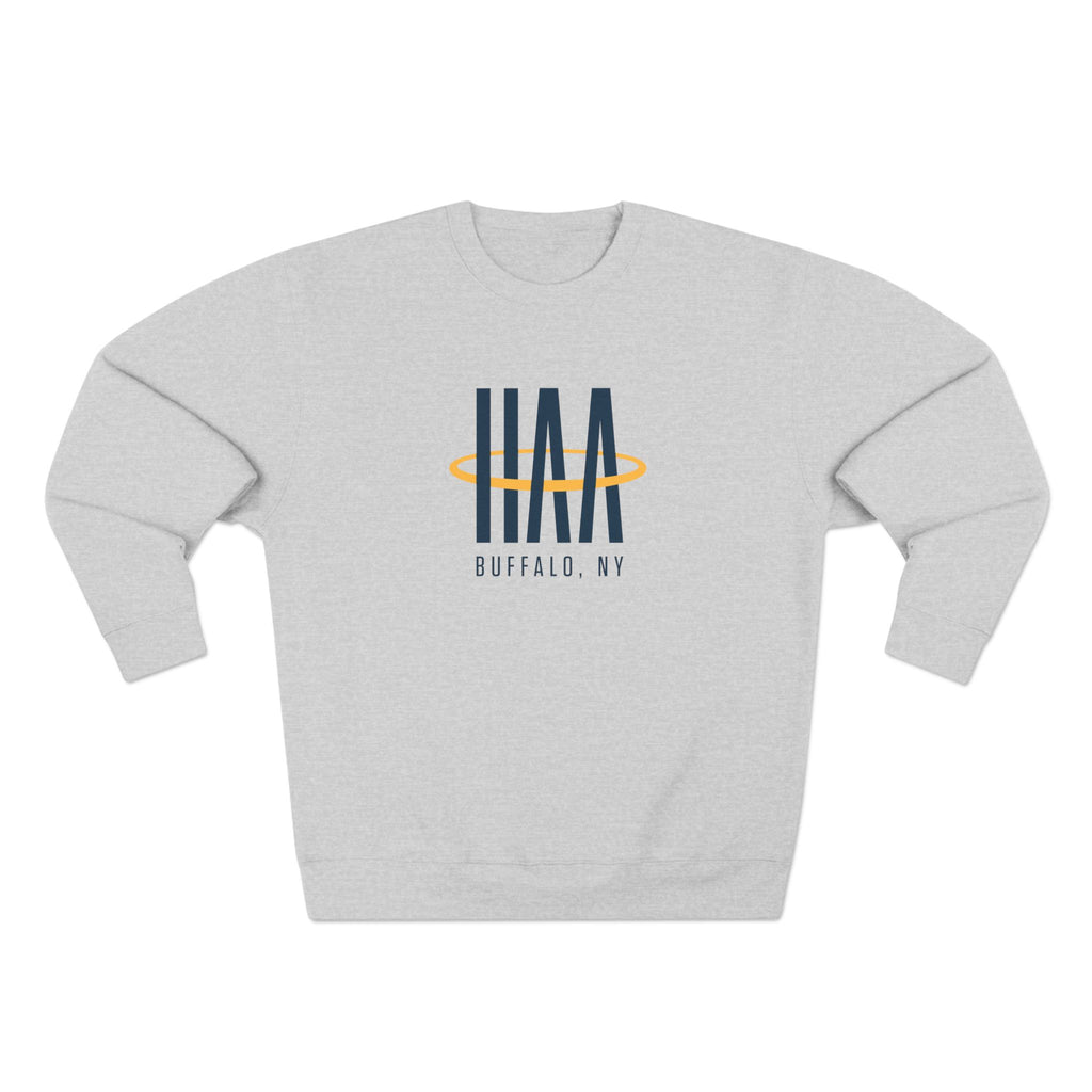 Crewneck Sweatshirt - Heather Grey - HAA Logo