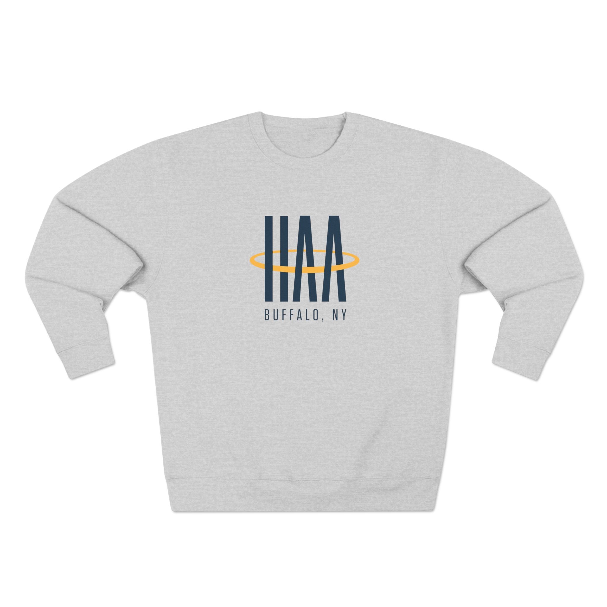 Crewneck Sweatshirt - Heather Grey - HAA Logo
