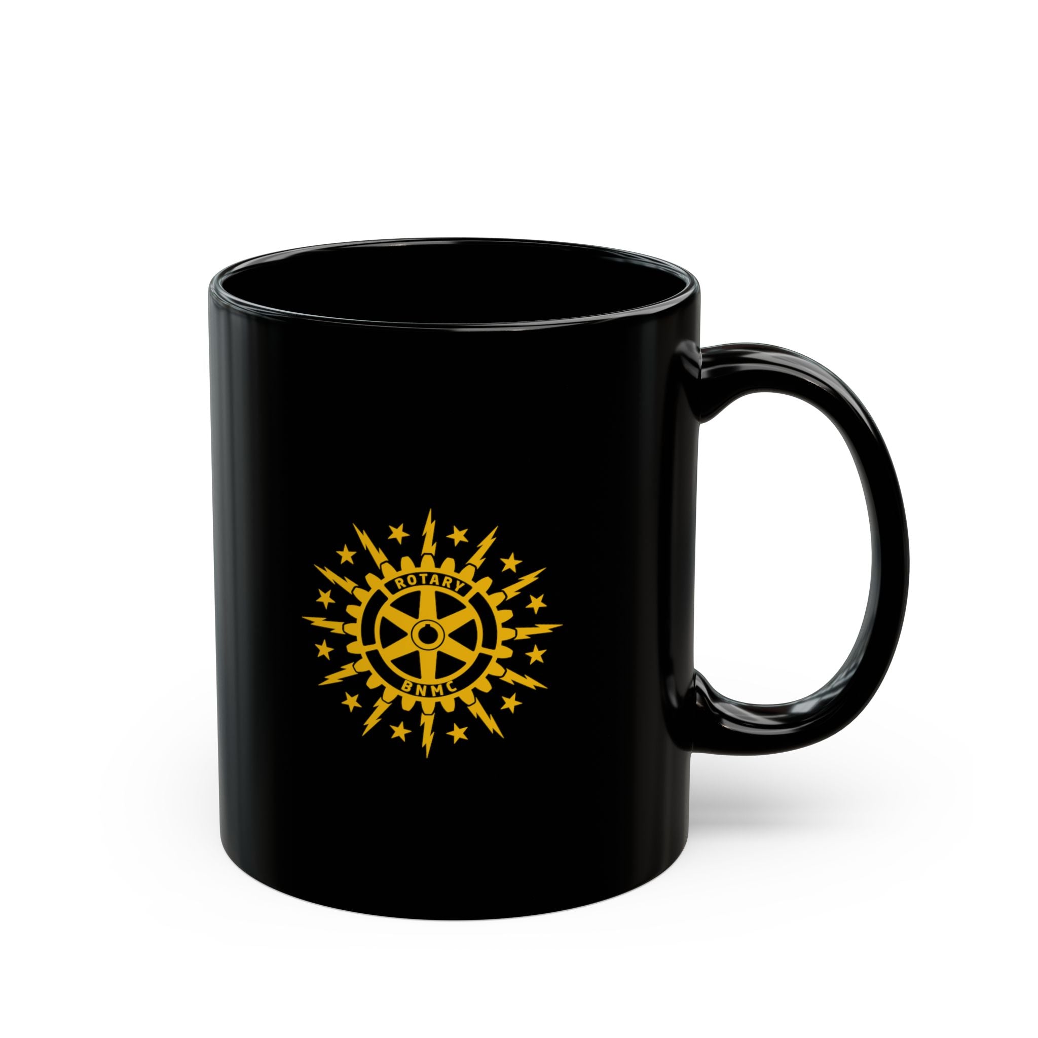 BNMC Rotary Club Black Coffee Mug — 11oz & 15oz